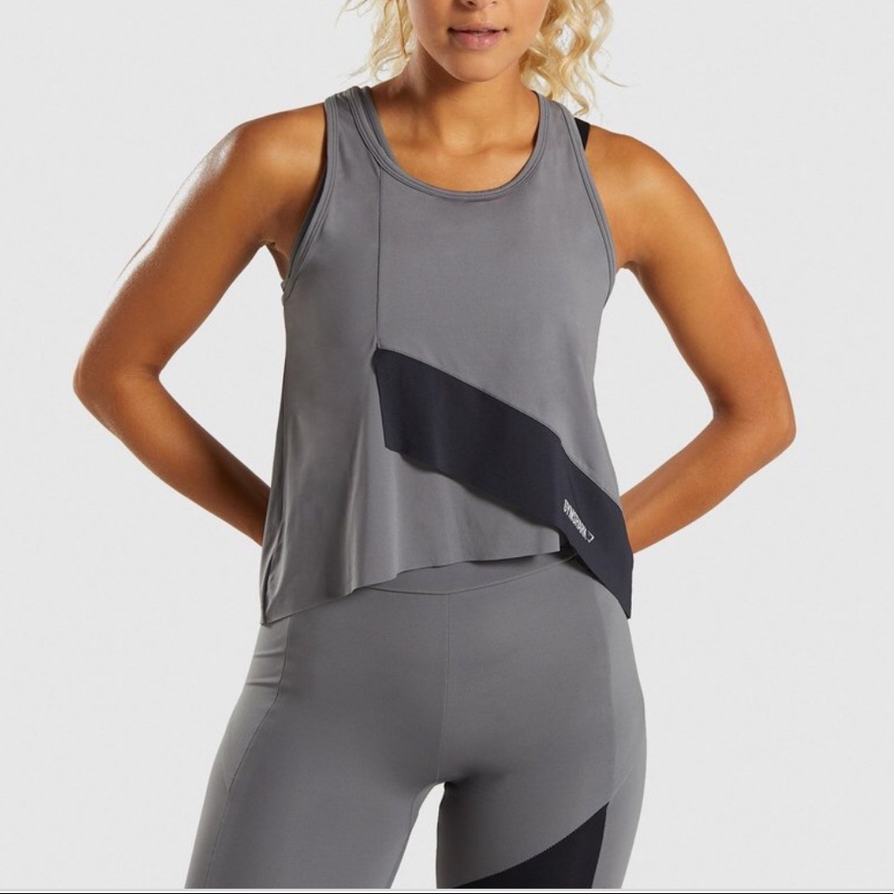 Gymshark asymmetrical tank top size S
